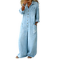 🔥 Women's Casual Long Sleeve Denim Jumpsuit
