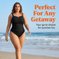 👙Costum de baie întreg pentru mărimi mari, cu efect de modelare a taliei