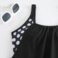 🌞🌊Costum de baie din două piese pentru femei, cu buline – model drăguț cu buline