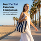 🌸 50% OFF NOW! 🌸Classic Vertical Stripe Beach & Shopping Tote