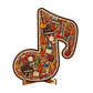 📢📢40% REDUCERE !! ⏰Puzzle din lemn cu note muzicale🎶🧩