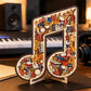 📢📢40% REDUCERE !! ⏰Puzzle din lemn cu note muzicale🎶🧩