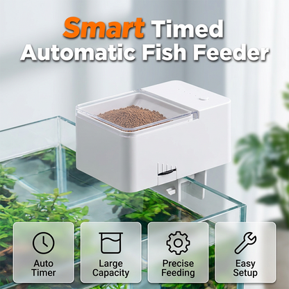 😴➡️🐠 Alimentator automat pentru pești – Cronometru încorporat| Până la 30 de zile