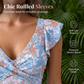 🌺👙Rochiță de baie elegantă pentru femei, cu decolteu în V și control al abdomenului🌊