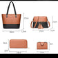 👜Set geantă tip tote 4-în-1 cu blocuri de culoare