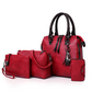 👜Set de 4 genți de mână din piele PU pentru femei