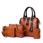 👜Set de 4 genți de mână din piele PU pentru femei