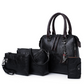 👜Set de 4 genți de mână din piele PU pentru femei