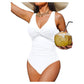 👙Acest costum de baie dintr-o singură piesă pentru femei, cu efect de modelare a abdomenului, chiar se potrivește. 💃