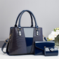 👜 Reducere de 40%!！Set de 3 piese de genți de mână pentru femei cu model de crocodil – textură luxoasă