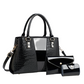 👜 Reducere de 40%!！Set de 3 piese de genți de mână pentru femei cu model de crocodil – textură luxoasă
