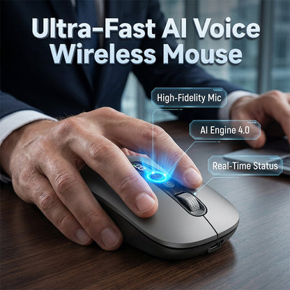 ⏳Reducere de 50% pentru o perioadă limitată⏰Mouse wireless cu comandă vocală inteligentă bazată pe AI🖱️💬