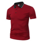 Tricou casual cu guler, croială slim fit, pentru bărbați