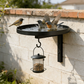 Cadă metalică pentru păsări, montată pe perete – finisaj bronz antic 🐦🛁🧱🏡