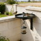Cadă metalică pentru păsări, montată pe perete – finisaj bronz antic 🐦🛁🧱🏡