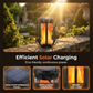 🏮☀️ Lanternă solară cu flacără pâlpâitoare – lumină caldă și realistă, perfectă pentru terase, grădini sau alei🌙