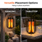 🏮☀️ Lanternă solară cu flacără pâlpâitoare – lumină caldă și realistă, perfectă pentru terase, grădini sau alei🌙