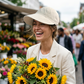 🌞✨Pălărie de soare elegantă și pliabilă pentru femei, cu factor de protecție UPF 50+ – Pălărie tip „bucket” din bumbac, cu boruri largi, clapă pentru gât și curea reglabilă