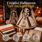 ⏳Ofertă specială limitată în timp🔥Set de bricolaj „Mireasa schelet” – complet, detaliat, perfect pentru decorul de Halloween!