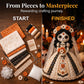 ⏳Ofertă specială limitată în timp🔥Set de bricolaj „Mireasa schelet” – complet, detaliat, perfect pentru decorul de Halloween!