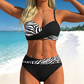 👙 REDUCERE DE 50% PENTRU O PERIOADĂ LIMITATĂ! ✨ Set de bikini din două piese cu efect push-up pentru femei