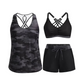 🔥Reducere specială 2026: 50% reducere✨Set de costum de baie pentru femei, format din 3 piese: tankini cu pantaloni scurți
