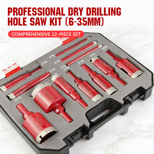 🔩Set profesional de freze pentru găurire la uscat (6–35 mm)
