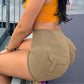🏋️Pantaloni scurți sport pentru femei, cu efect de ridicare a feselor, pentru sală și yoga, tip cargo