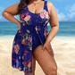 📢📢50% REDUCERE !! 🌺Costum de baie dintr-o singură piesă cu imprimeu floral pentru femei