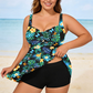 Tankini două piese cu bretele late pentru femei curvy, costum de baie confortabil care ascunde burta 🌊 ideal pentru plajă, piscină și vacanțe pe litoral