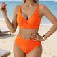 🌸 REDUCERE DE 50% ACUM! 🌸 SET DE BIKINI CU TALIE ÎNALTĂ ȘI PLIURI, CARE ÎȚI PUNE ÎN VALOARE SILUETA