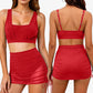 Set de costum de baie pentru femei, model cu trei piese