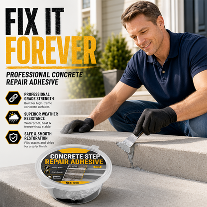 🥳 OFERTĂ SPECIALĂ 2026 🥳💞 Peste 50.000 de bucăți vândute! 🔧🏠 50% REDUCERE! Adeziv pentru repararea treptelor din beton – lipește definitiv treptele și aleile crăpate.