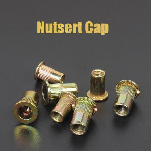 Piuliță nituită (Nutsert Cap) galvanizată, dimensiuni multiple M4-M12, accesoriu reparații mobilier și instalații 🔧