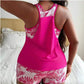 Set de tankini tropical – pantaloni scurți tip „boy shorts” și croială avantajoasă