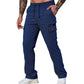 Pantaloni cargo casual pentru bărbați, cu talie elastică
