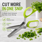 ✂️✨Foarfece pentru plante aromatice din oțel inoxidabil cu 5 lame – Foarfece de bucătărie pentru tăiere rapidă