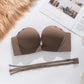 Sutien push-up fără cusături, cu cataramă frontală, pentru femei