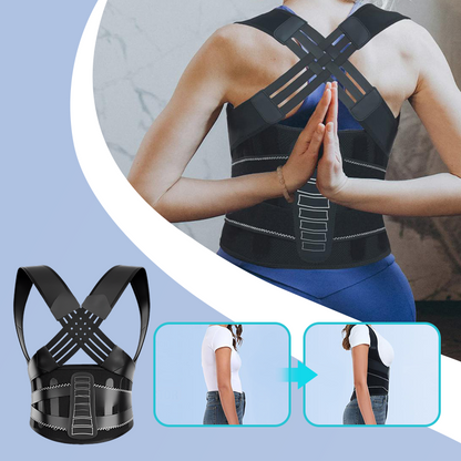 🔥 50% OFF NOW! 💪 Strong Support Universal Adjustable Back Posture Corrector – Improves posture, relieves back pain & fits all body types 🏃‍♂️