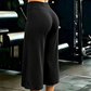 Pantaloni de yoga scurți, cu talie înaltă, pentru femei