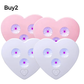 🚽✨UVC toilet sterilizer – smart sensor, heart-shaped design, keeps toilet fresher with UV light!