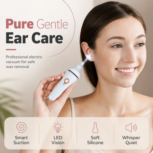 🥳OFERTĂ🥳💞Peste 50 000 de bucăți vândute!  Putere de aspirație delicată, iluminare cu LED și vârfuri moi din silicon. Îngrijire sigură a urechilor – ia-ți și tu unul! ✅