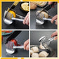 🍋Acum cu 50% reducere! Dispozitiv de feliat Creative Kitchen, feliator manual din aliaj de aluminiu de calitate alimentară, suport de feliere rapidă pentru lămâi, roșii, ceapă și fructe moi, legume