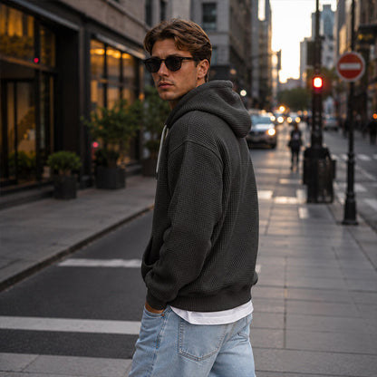 ⏰️LIMITED-TIME 50% OFF ✨Men's Knit Quarter-Zip Hoodie Sweatshirt