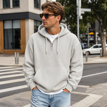 ⏰️LIMITED-TIME 50% OFF ✨Men's Knit Quarter-Zip Hoodie Sweatshirt