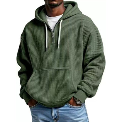 ⏰️LIMITED-TIME 50% OFF ✨Men's Knit Quarter-Zip Hoodie Sweatshirt