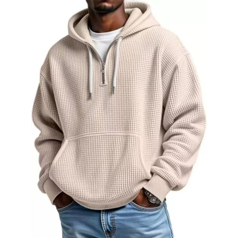 ⏰️LIMITED-TIME 50% OFF ✨Men's Knit Quarter-Zip Hoodie Sweatshirt