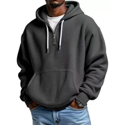 ⏰️LIMITED-TIME 50% OFF ✨Men's Knit Quarter-Zip Hoodie Sweatshirt