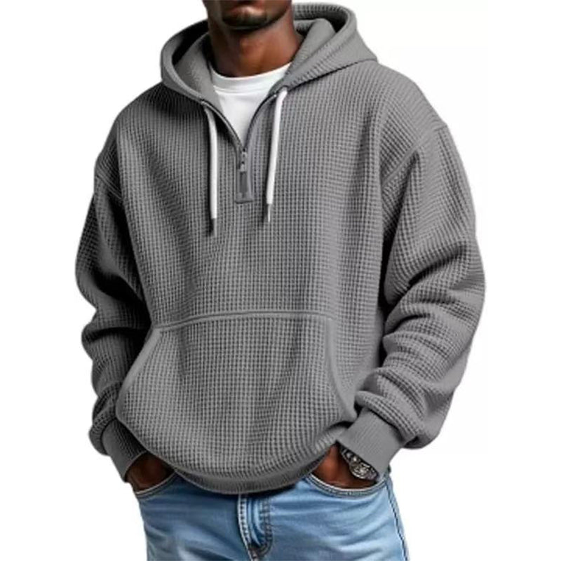 ⏰️LIMITED-TIME 50% OFF ✨Men's Knit Quarter-Zip Hoodie Sweatshirt