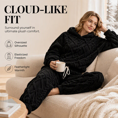 🔥 Embossed Geometric Plush Set – Timeless Comfort & Effortless Style For Every Occasion